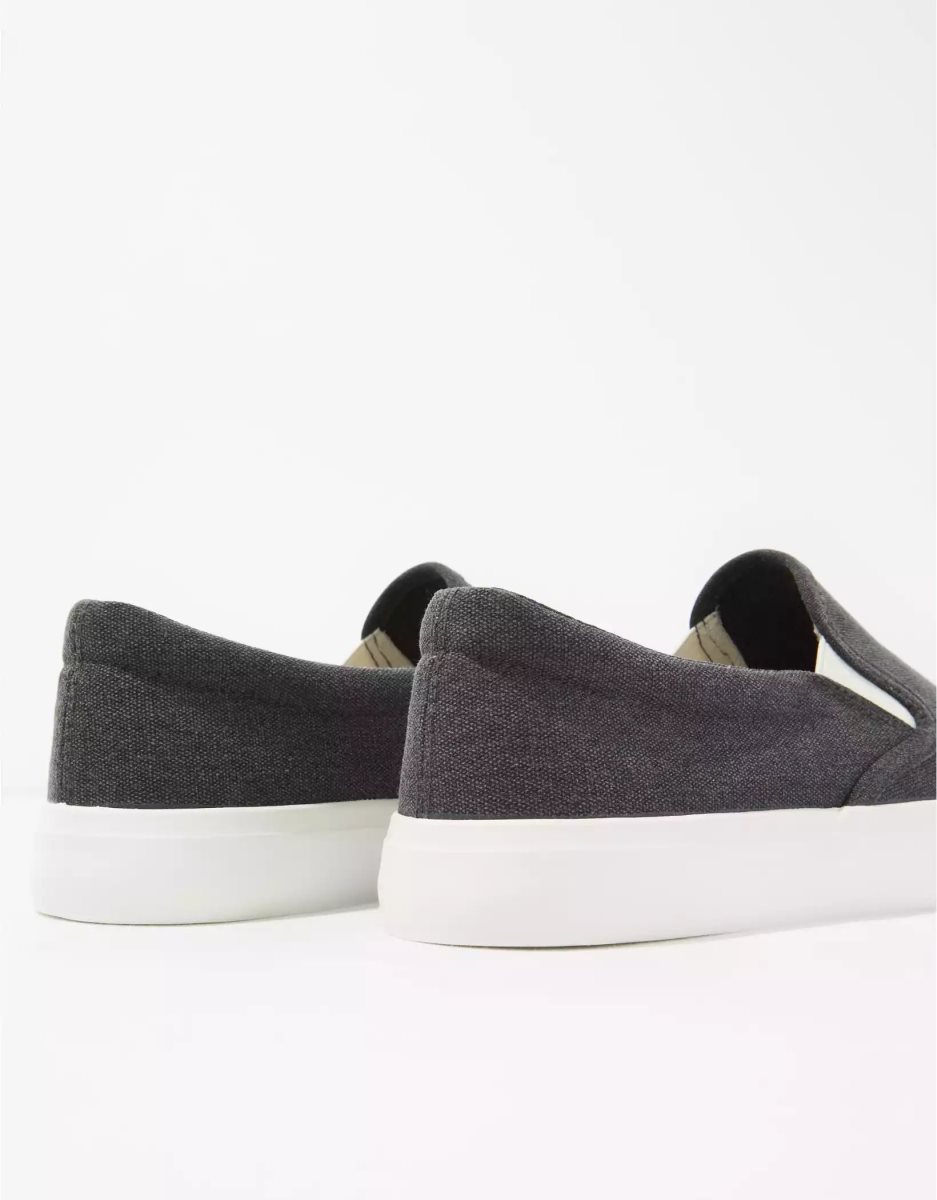 Baskets American Eagle AE Tela Slip-On Noir Homme | UYN-23134101